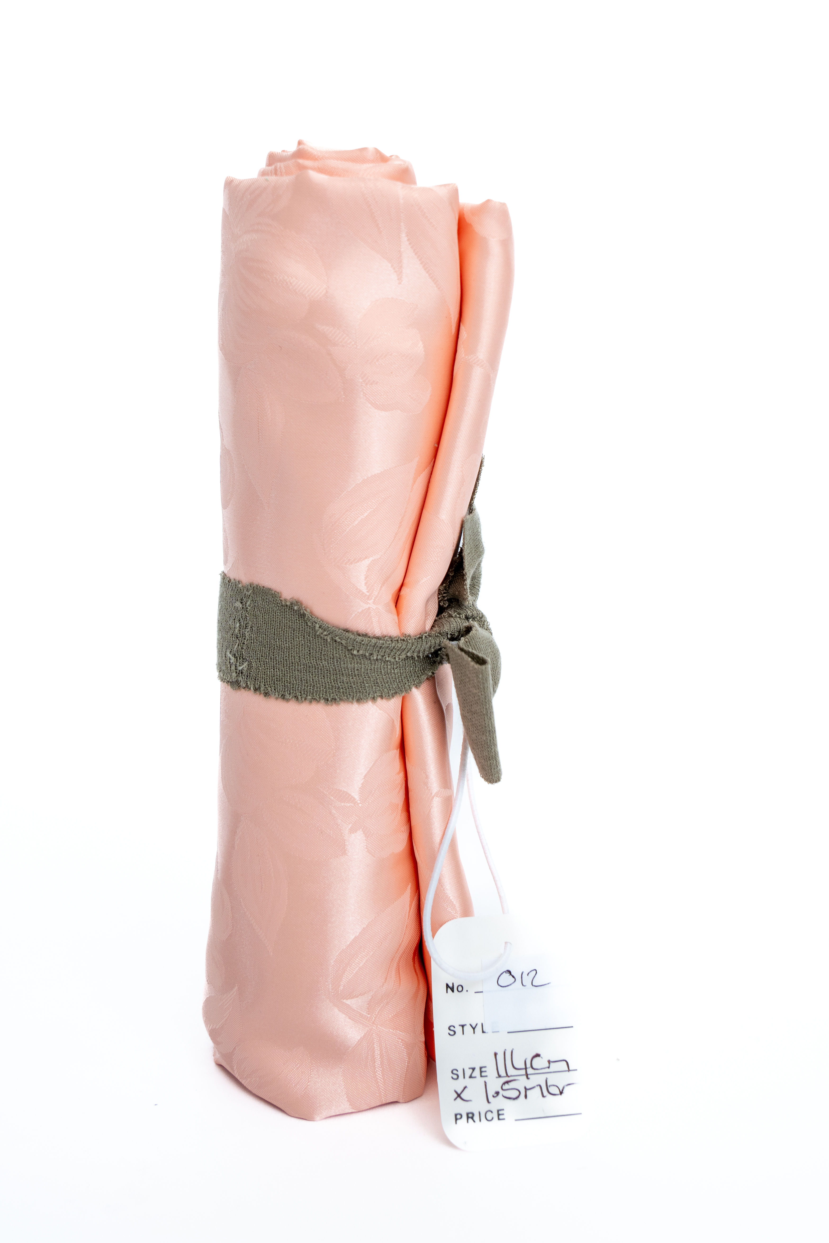 Polyester/Satin - apricot with embossing