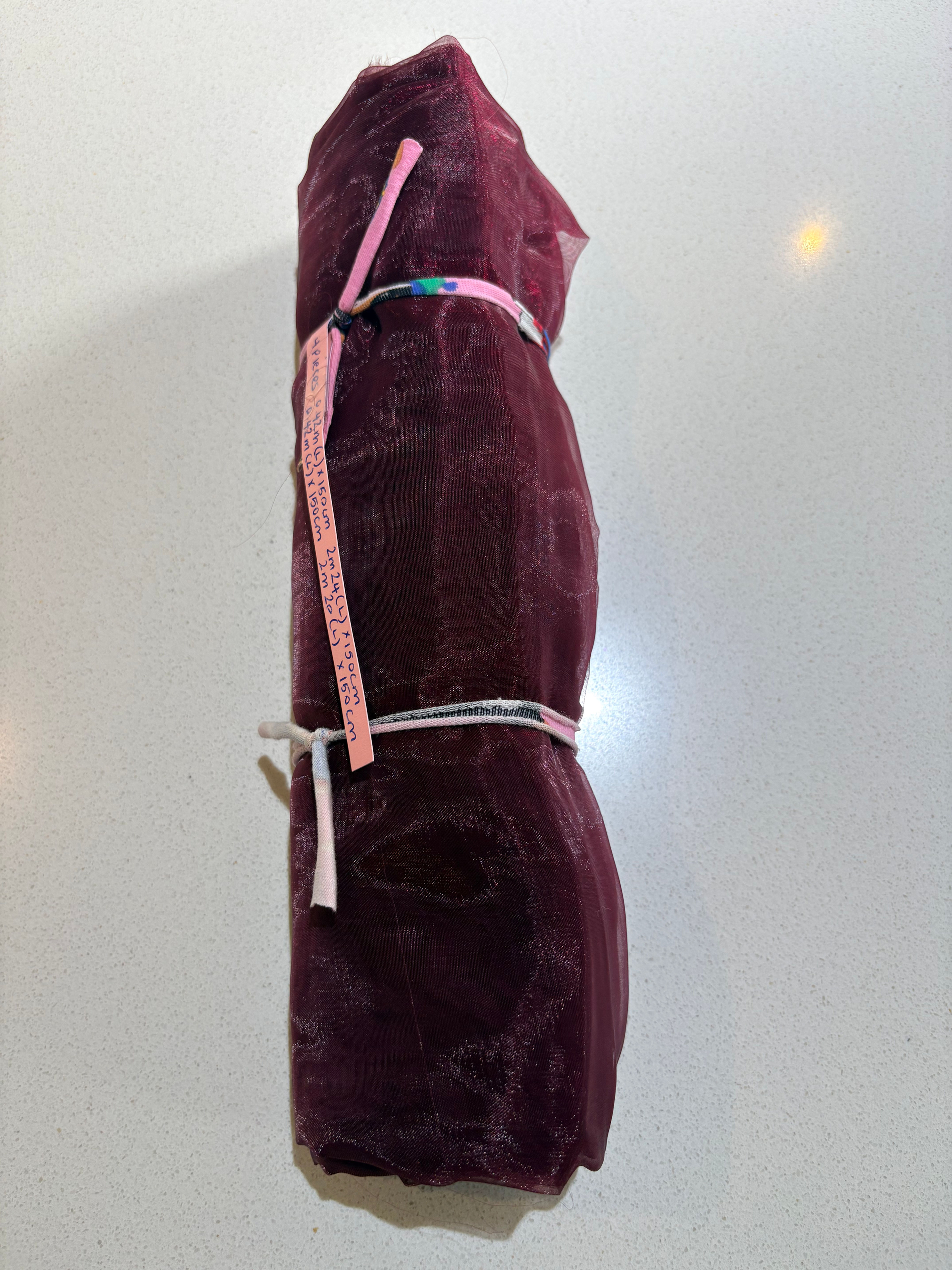 Polyester Organza (4 pieces) - plum