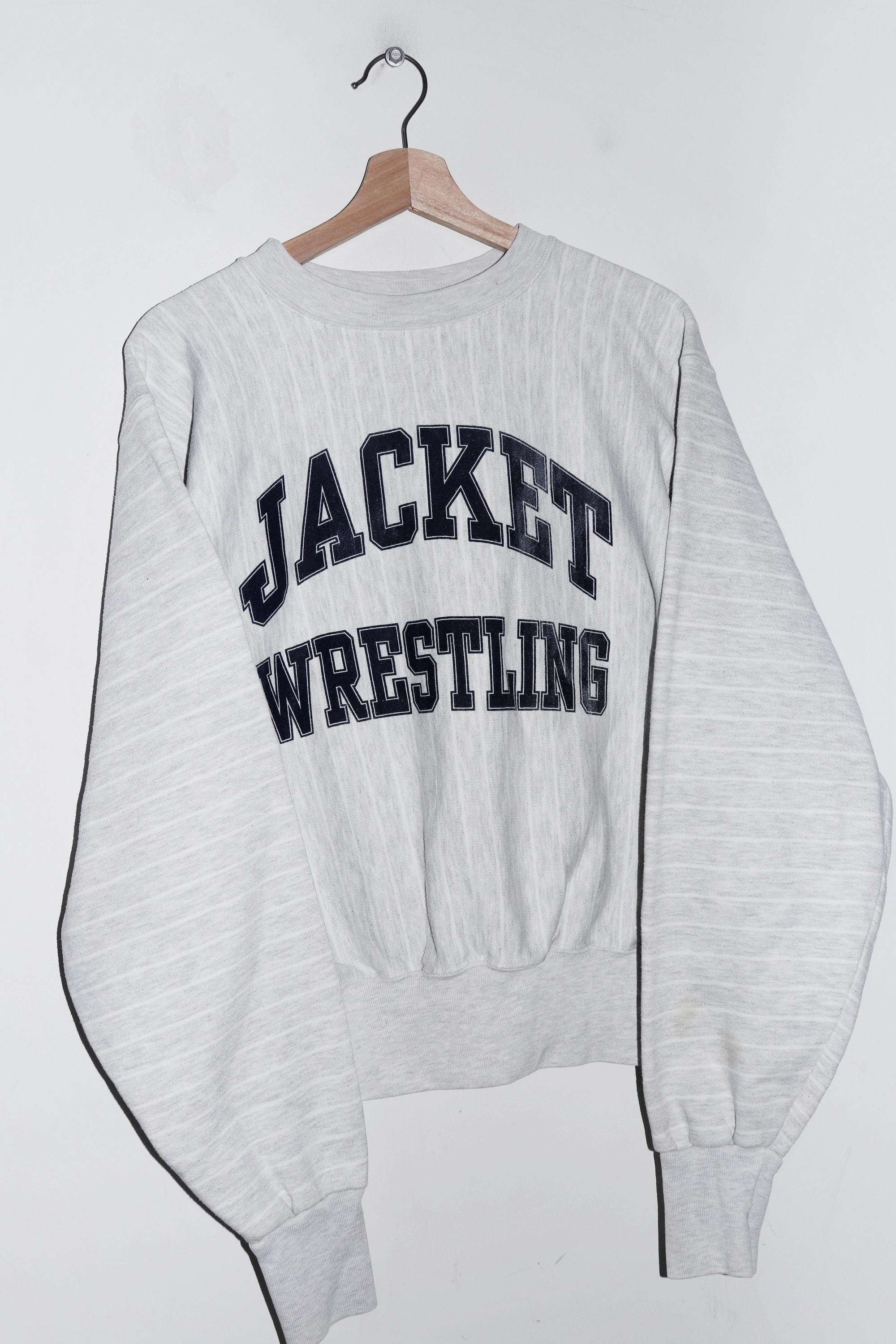 Vintage 90s USA Jacket College Wrestling Thick Reverse Weave Sweatshirt (M)