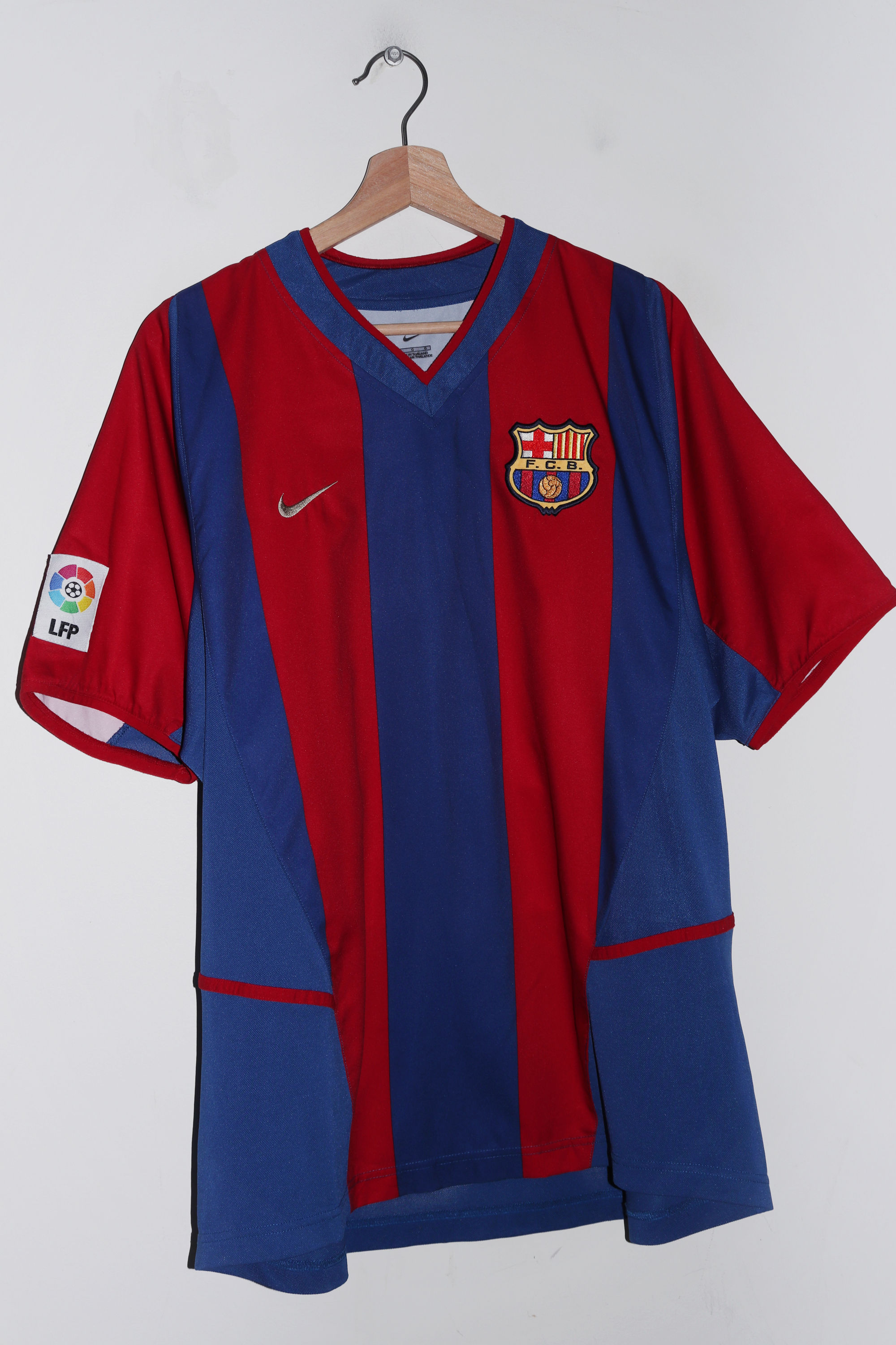 2002-03 Nike Barcelona Home Kit #4 Gerard Jersey (Rare) (L)