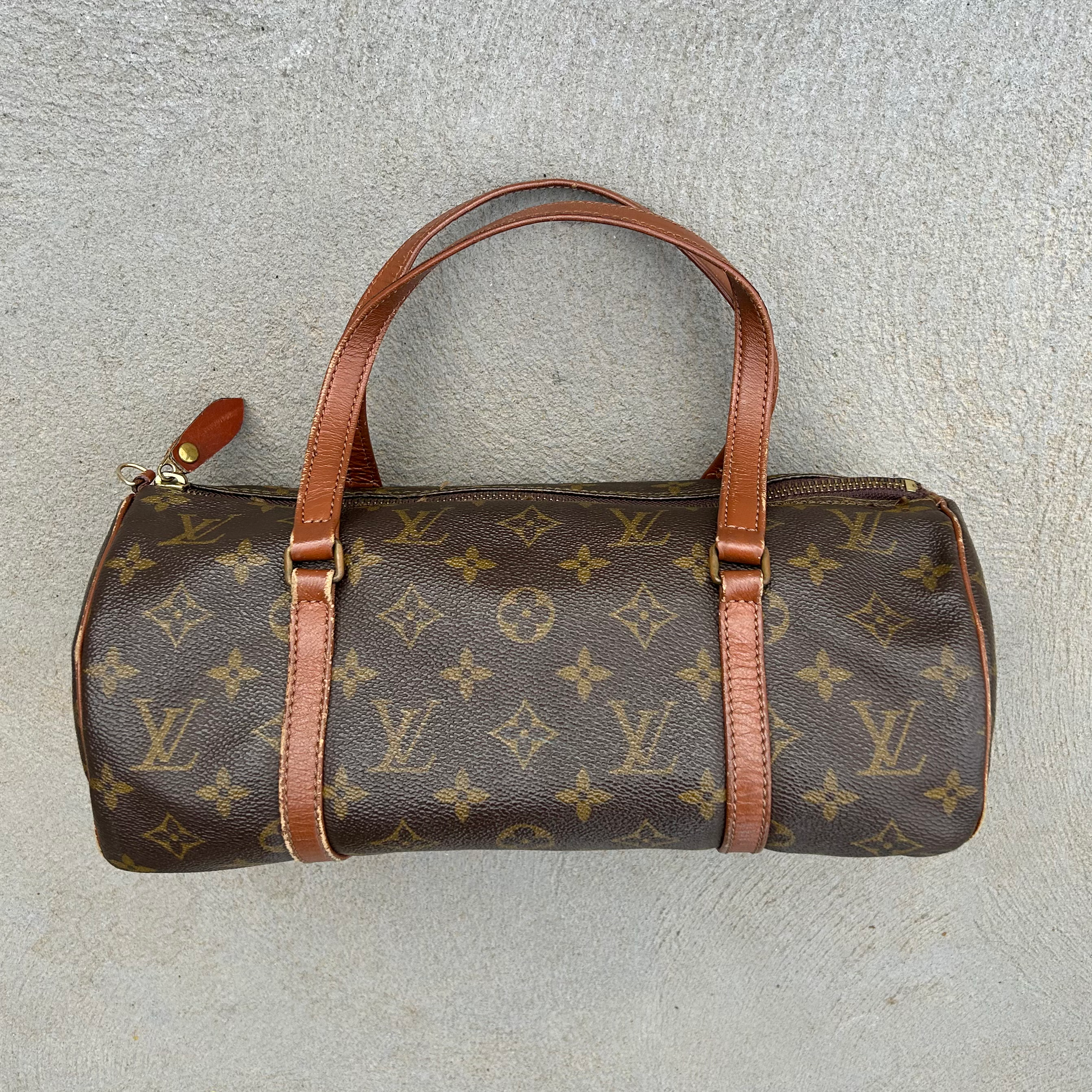 Vintage 80s Louis Vuitton Monogram Papillon Large Hand Bag (1985)