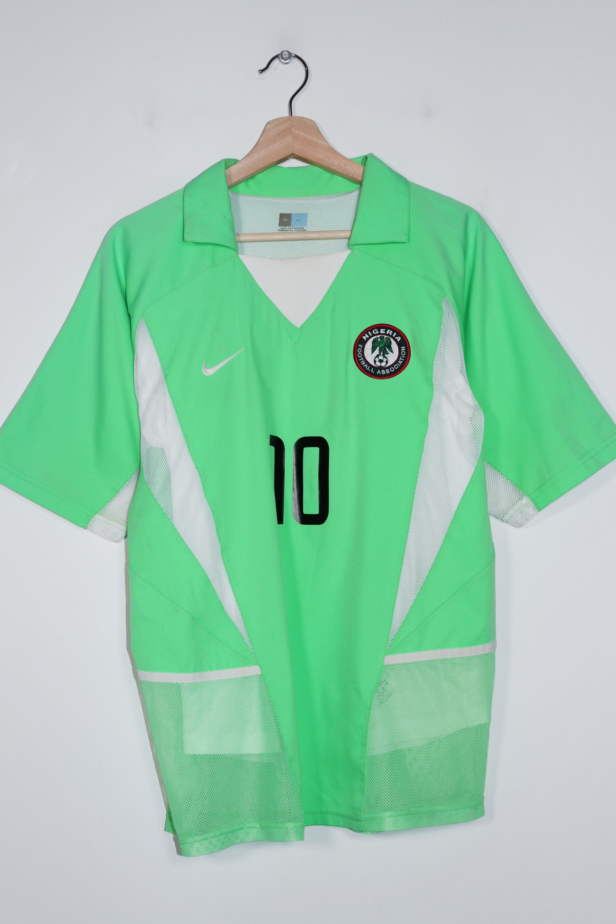 2002 World Cup Nike Nigeria National Team Home Kit #10 Okocha Jersey (Rare) (M)