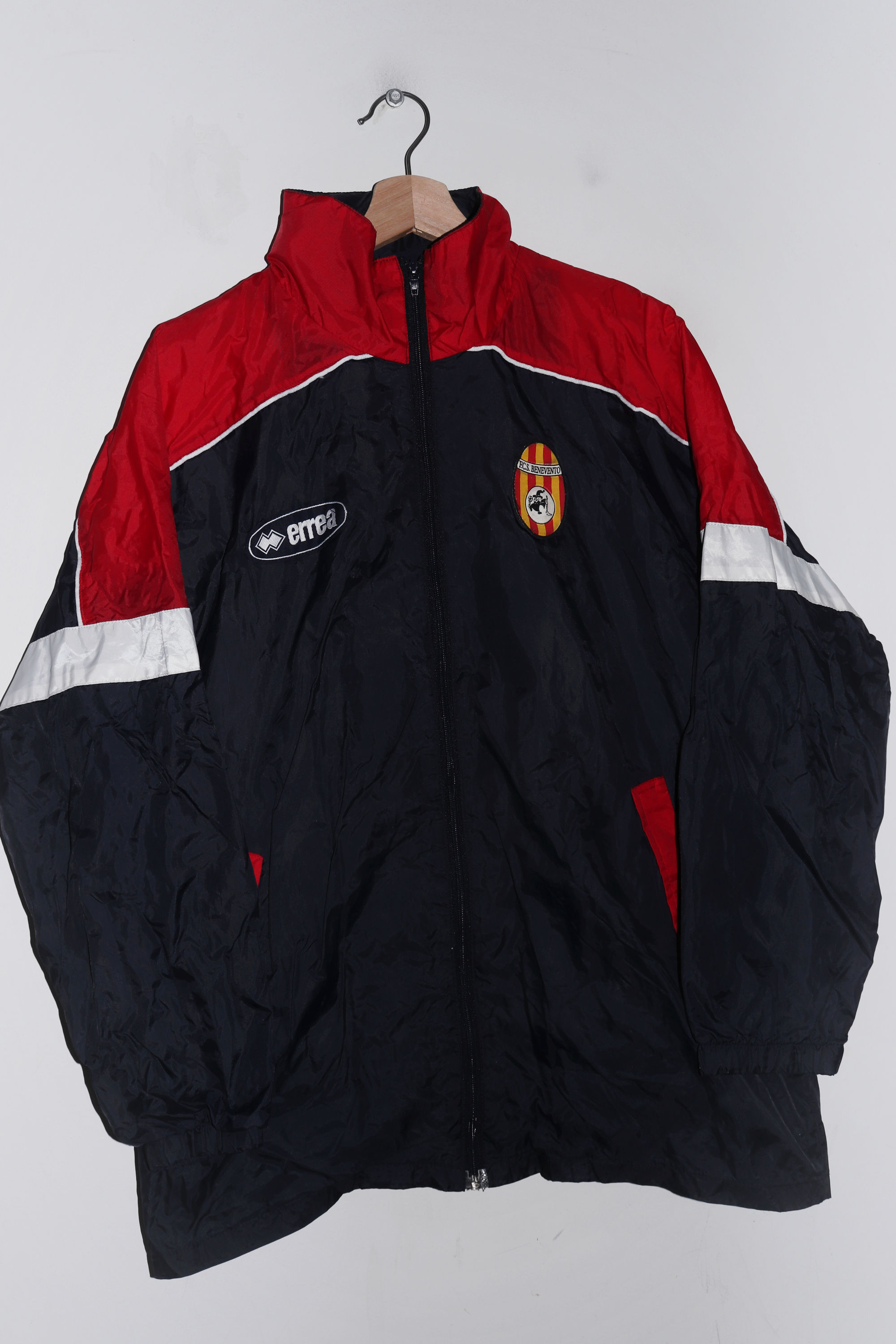 Vintage 2000s Errea Benevento Calcio Italy Football Training Track Jacket (M-L)