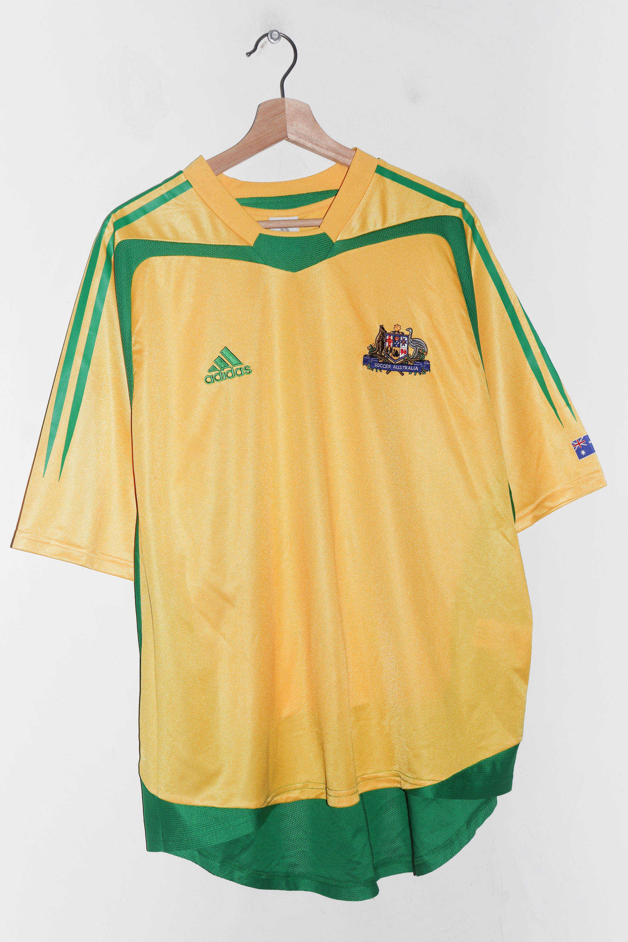 (DEADSTOCK) 2004 Adidas Australia Socceroos Home Kit Jersey (Rare) (XL)