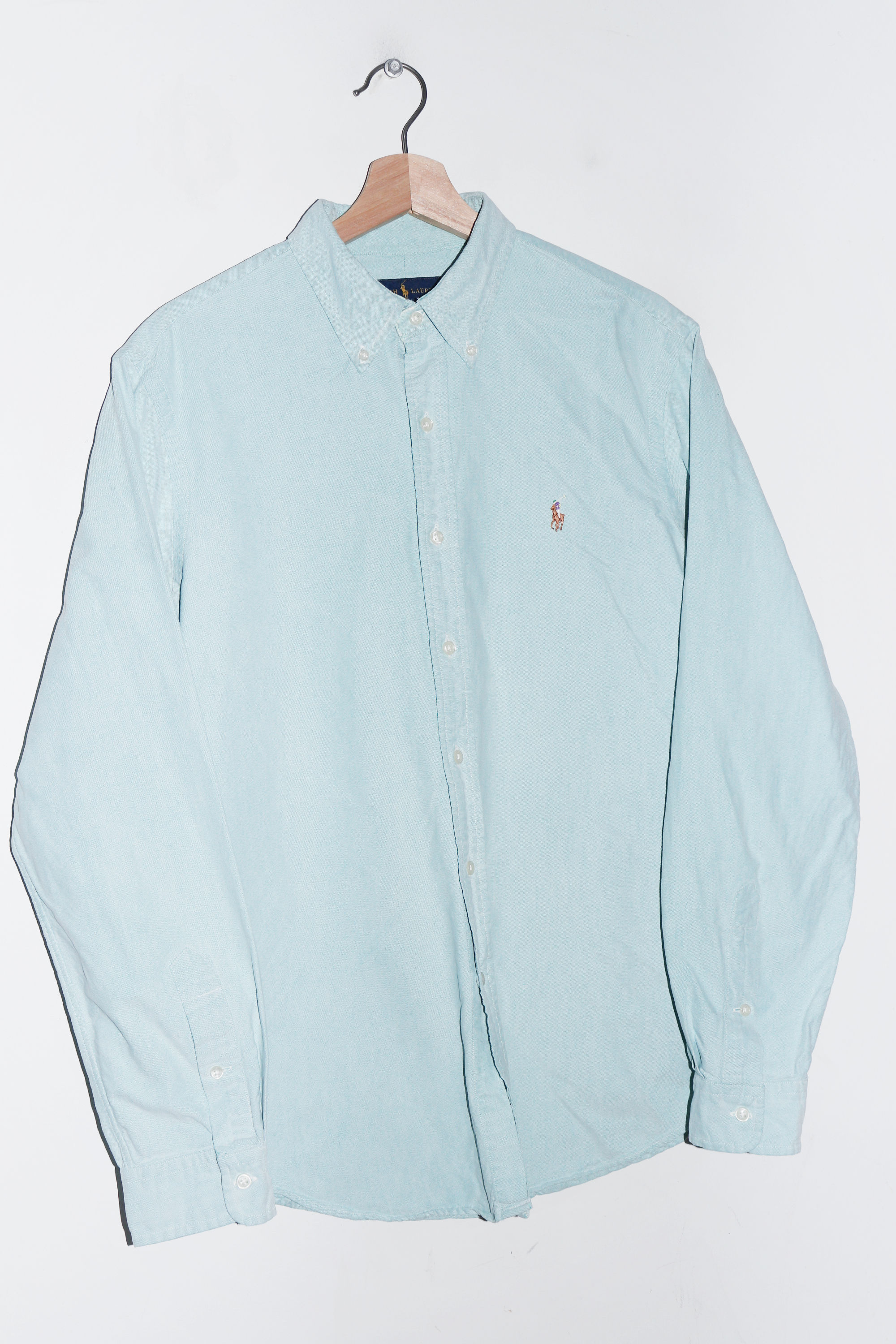 Polo Ralph Lauren Embroidered Logo Thick Button Up Shirt (M-L)