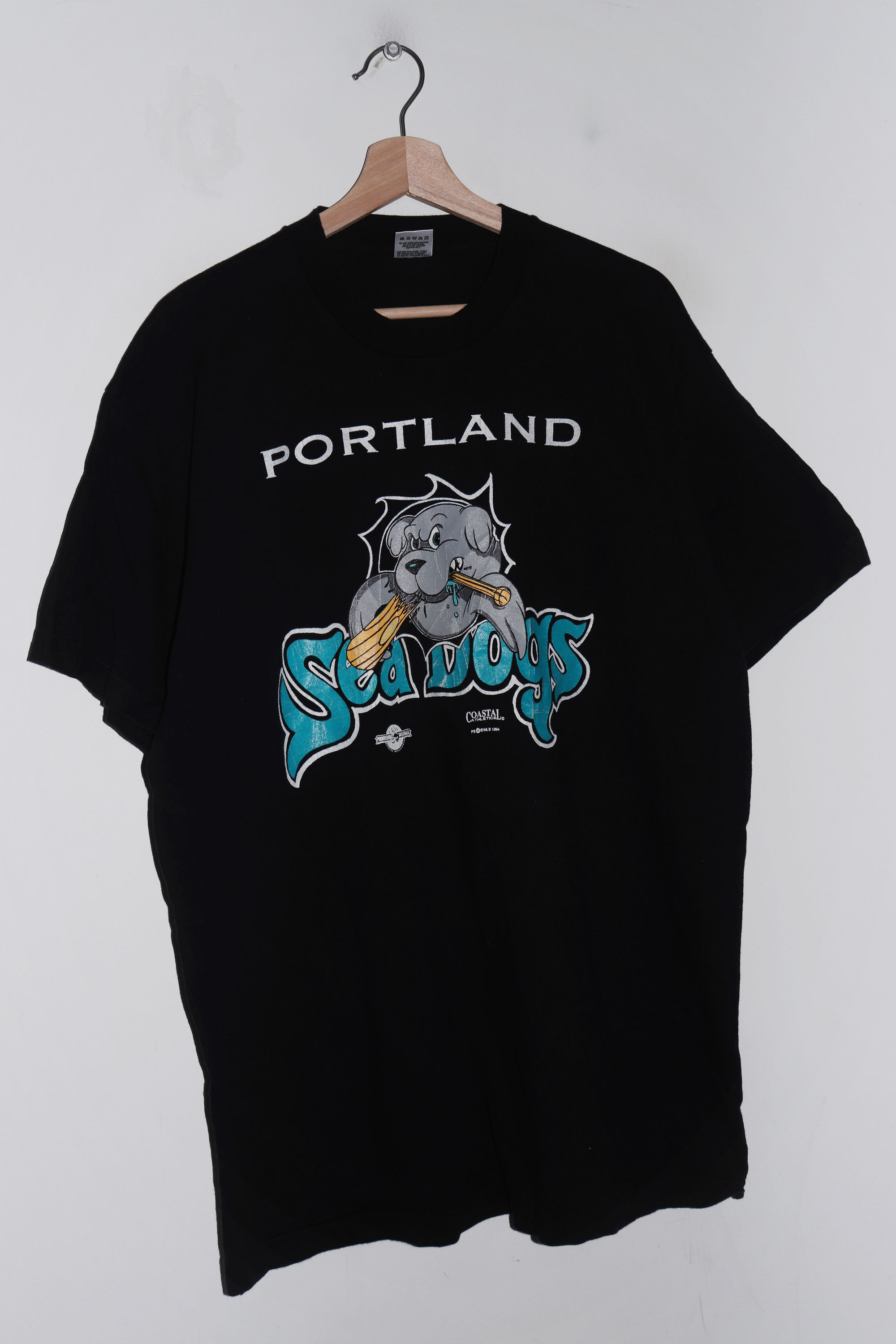 Vintage 90s Portland Sea Dogs Inaugural Season Graphic Tee (1994) (XL)