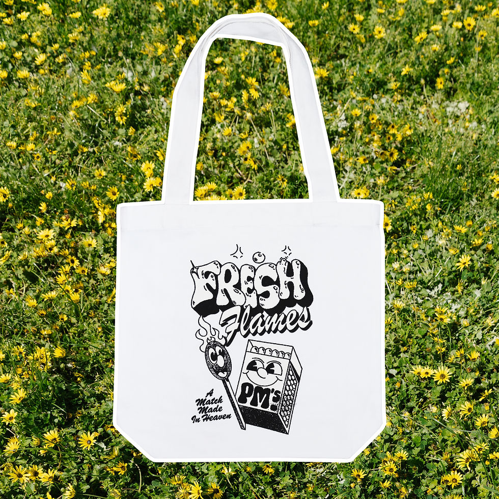 Fresh Flames 'A Match Made in Heaven' Graphic Tote Bag