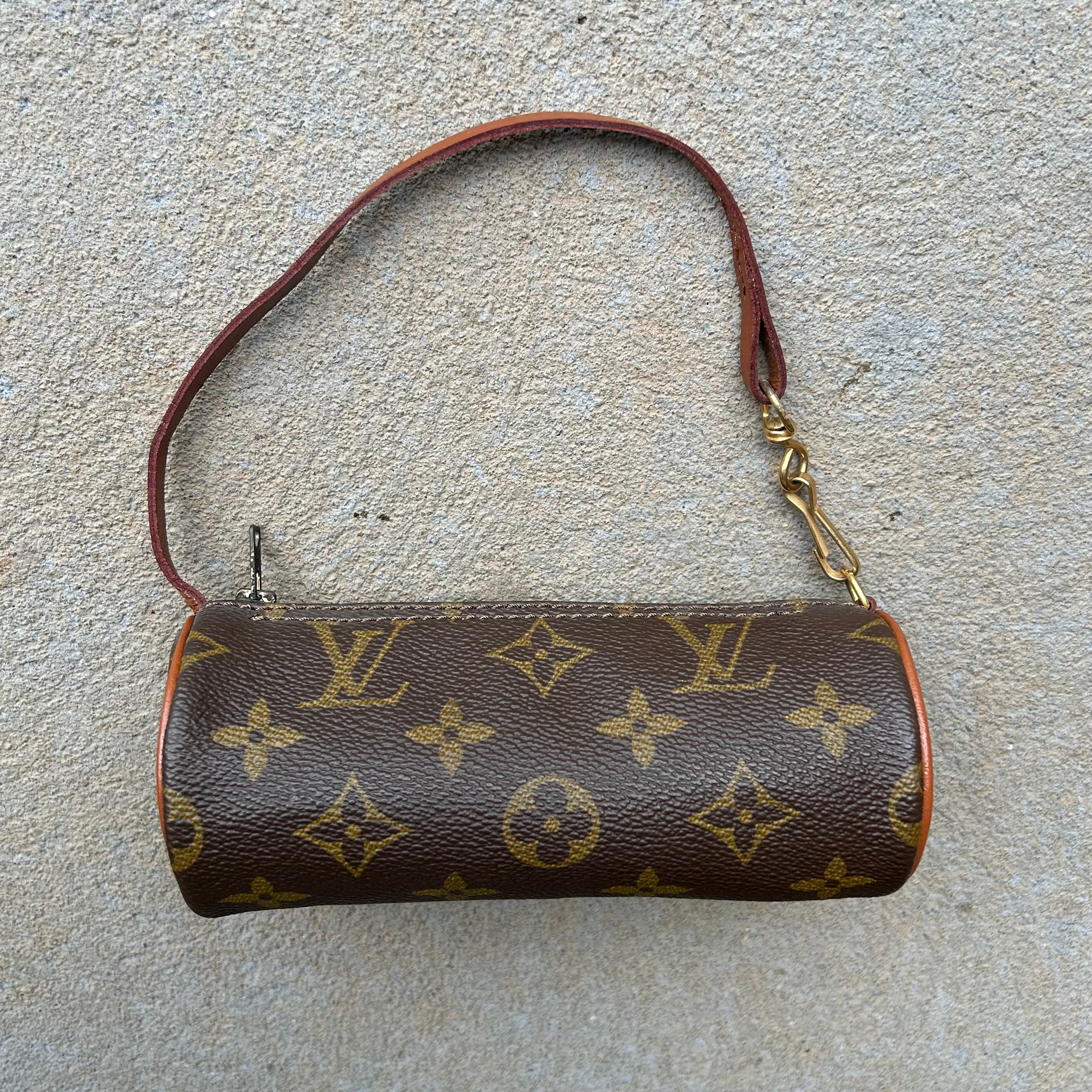 Vintage 80s Louis Vuitton Monogram Papillon Mini Hand Bag