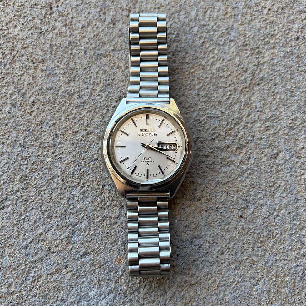 Vintage Seiko 5 Actus 25 Jewels Silver Automatic Watch