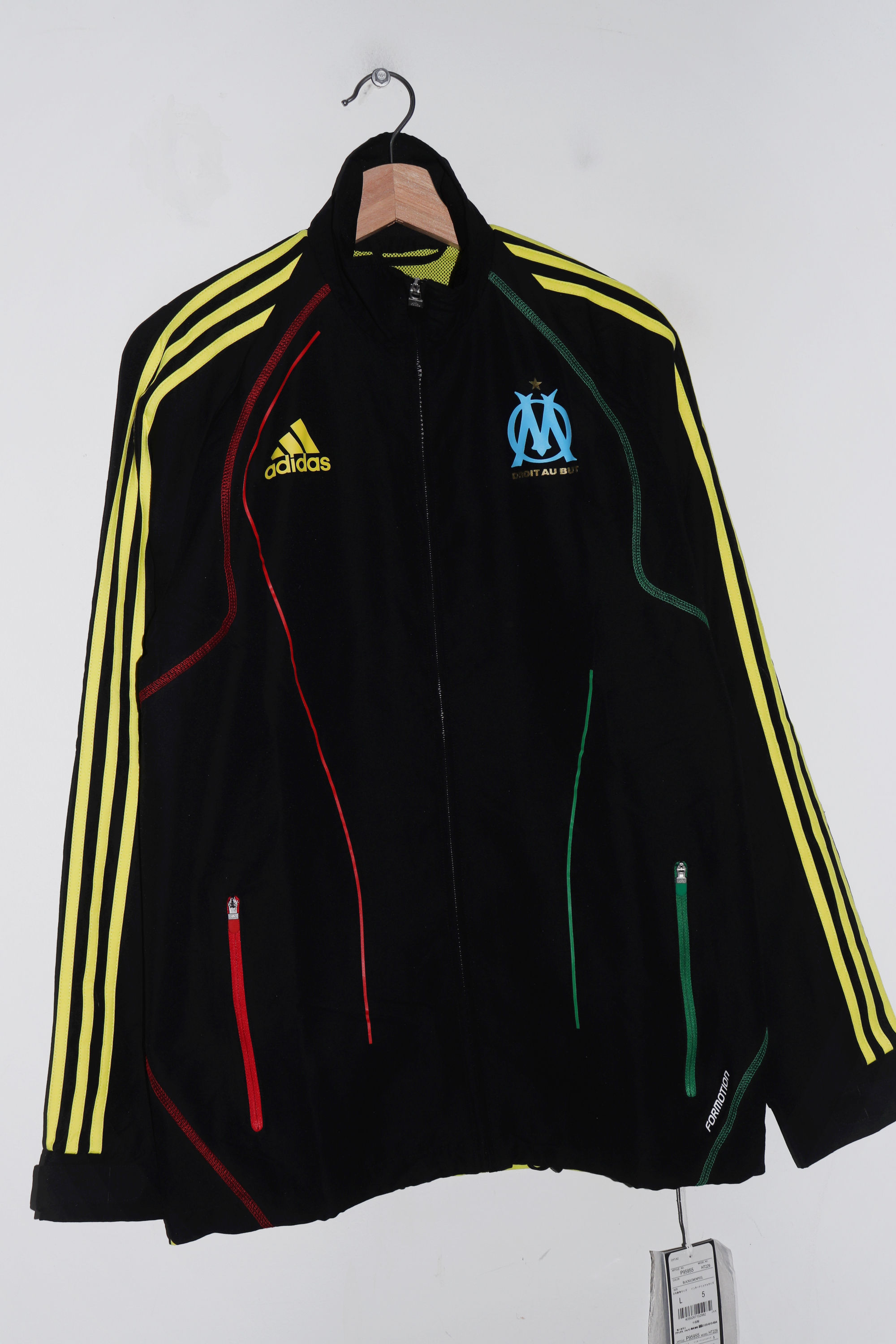 (DEADSTOCK) 2010-11 Adidas Marseille Football Formotion Track Jacket (M-L)
