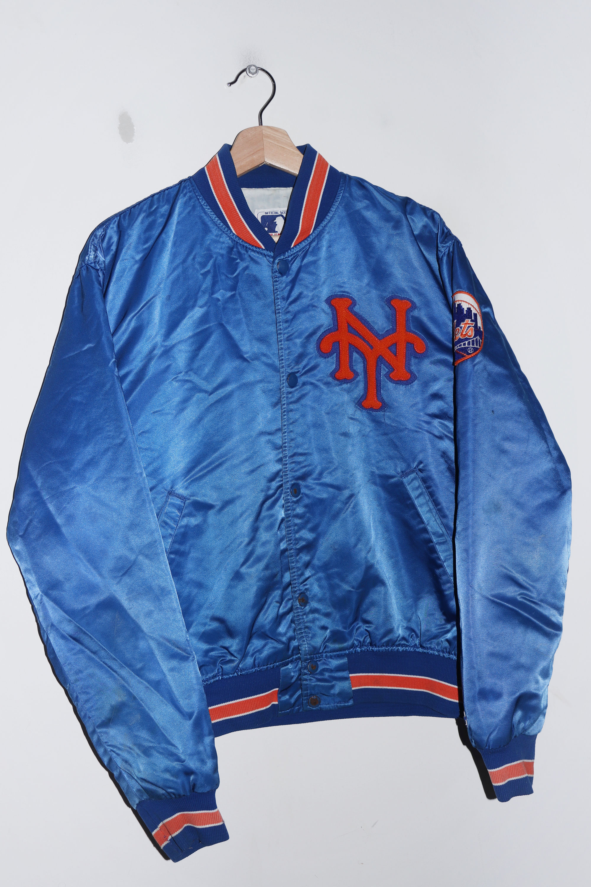 Vintage 90s Starter New York Mets Satin Varsity Jacket (M)