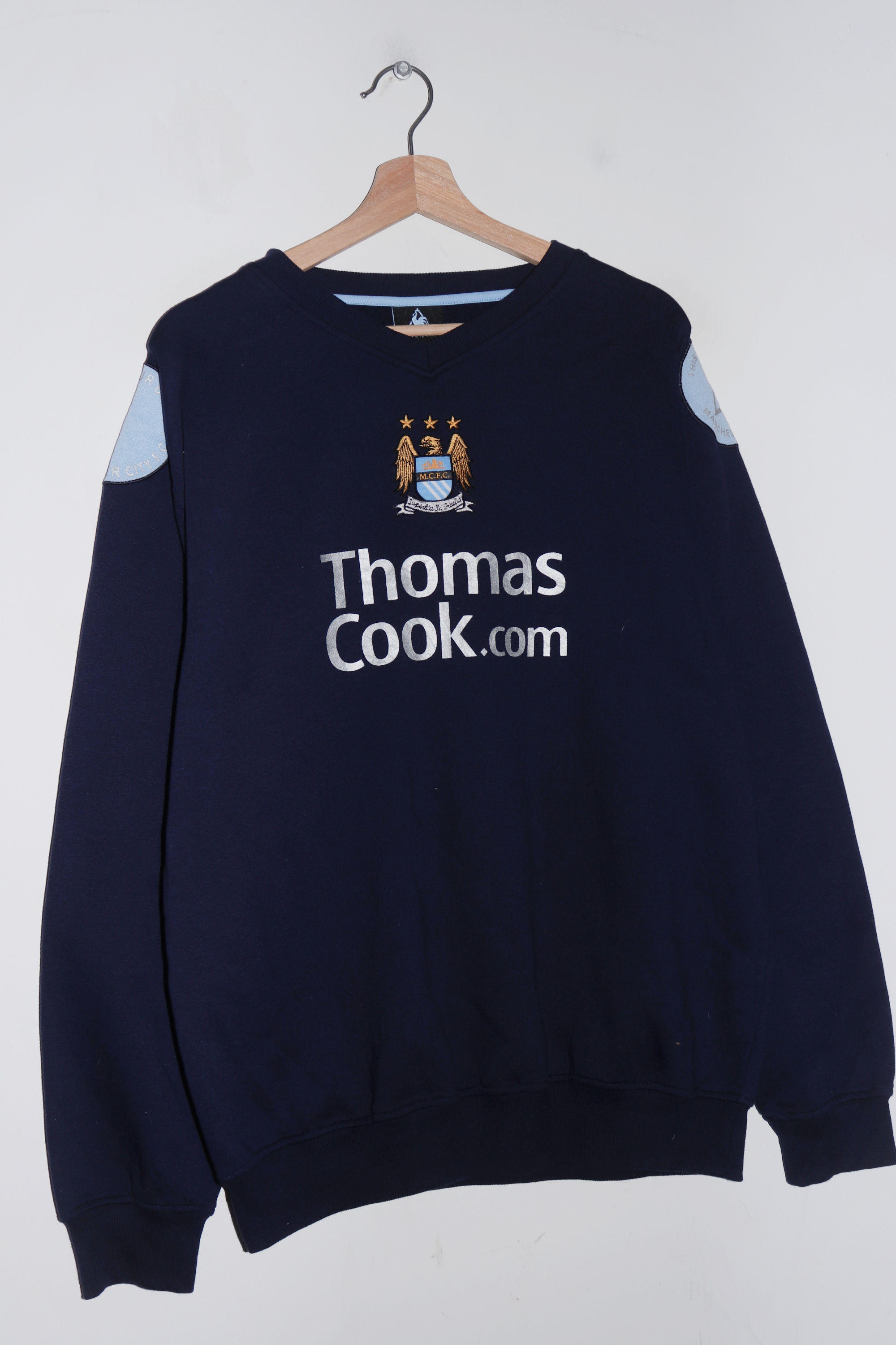 2008-09 Le coq Sportif Manchester City Football Training Sweatshirt (L)