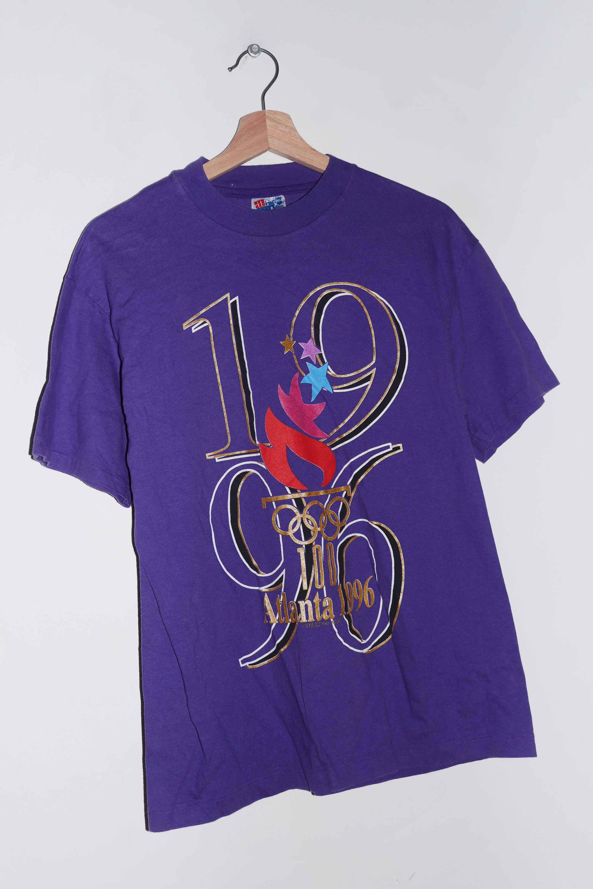 Vintage 1996 Atlanta Olympics Torch Graphic Tee (S/S-M)