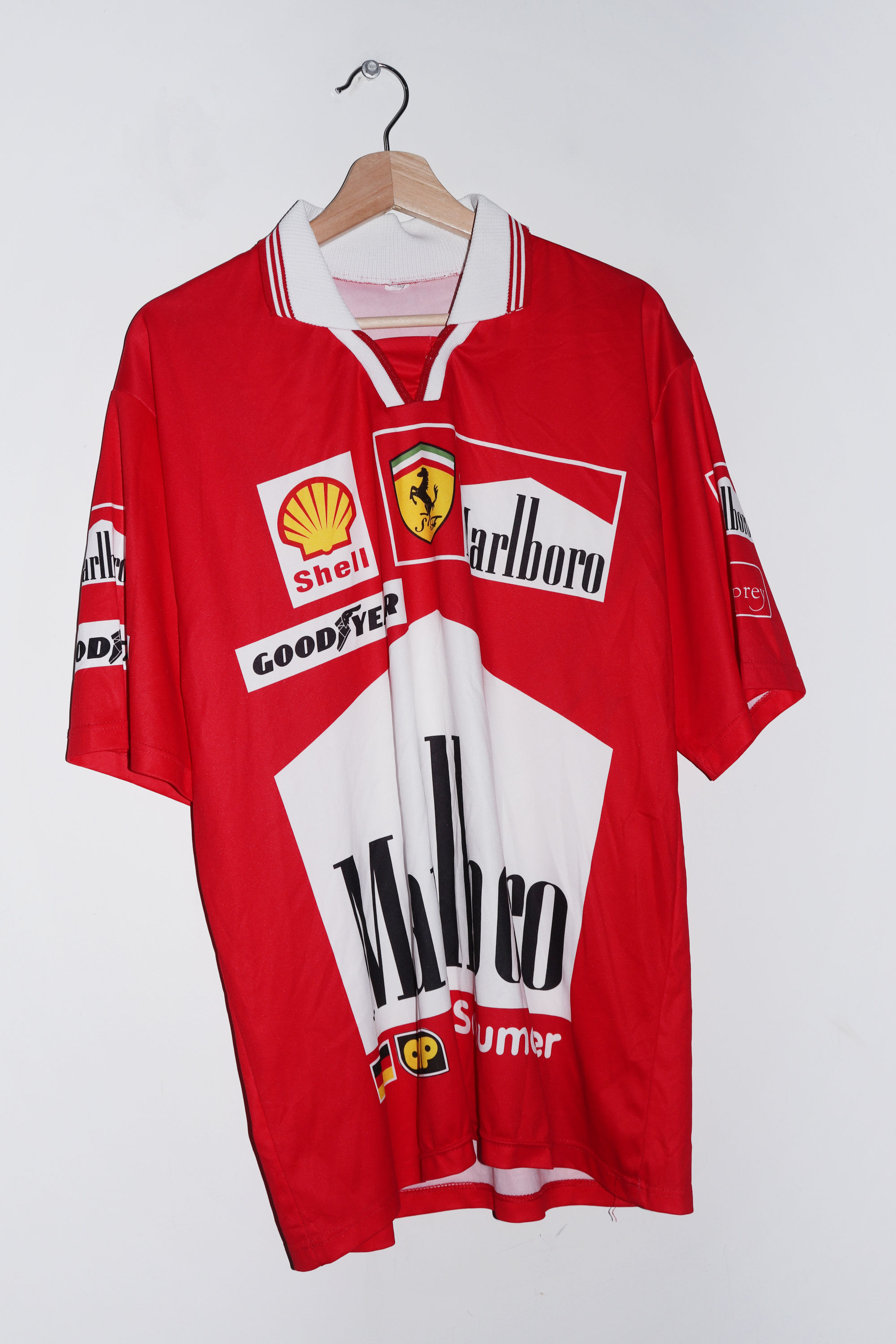 Shell Racing Team Uniform Vintage Michael Schumacher Ferrari Shell Racing Jersey (XL) | Fresh ...