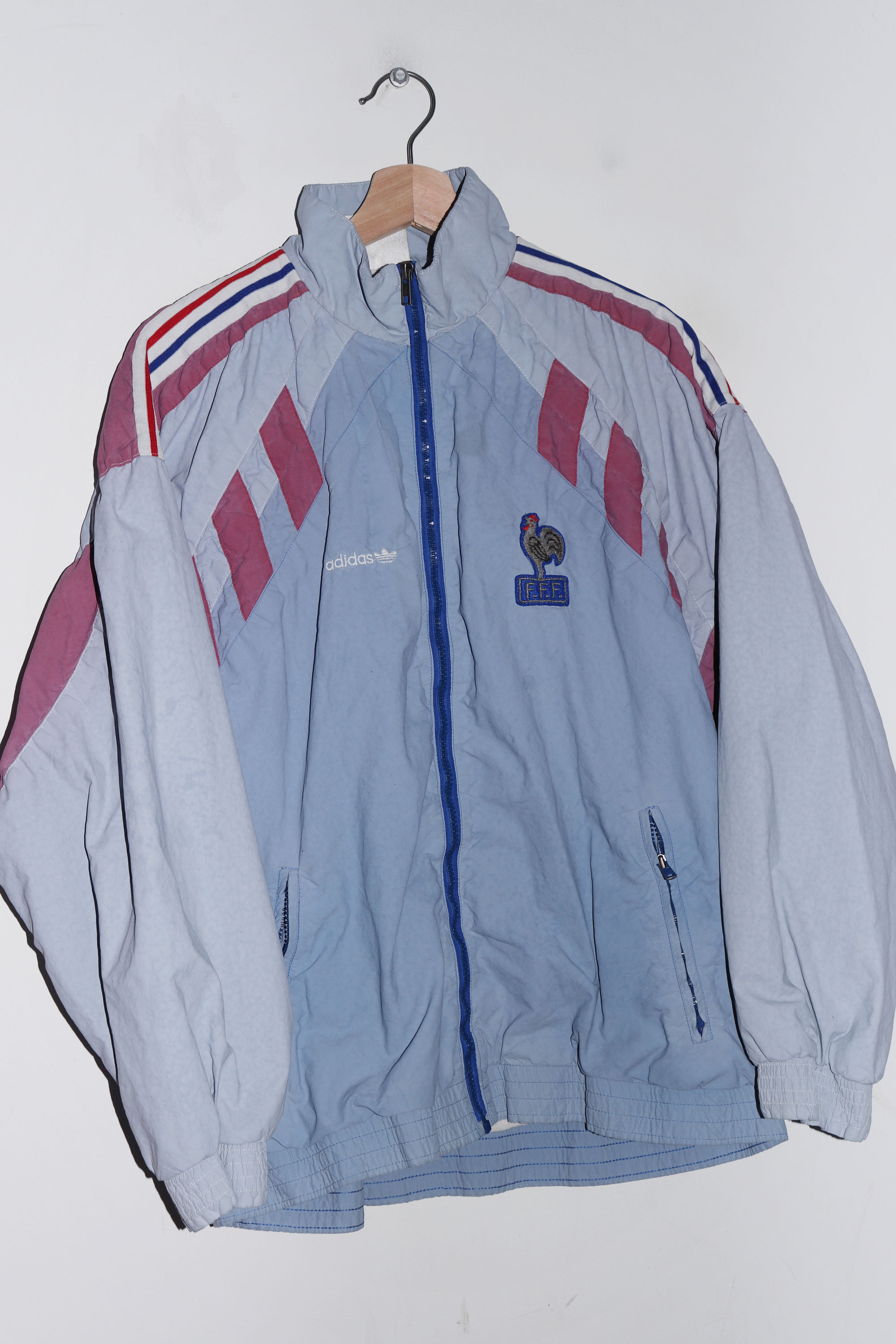 1990 World Cup Adidas France Football Training Track Jacket (Very Rare) (M)