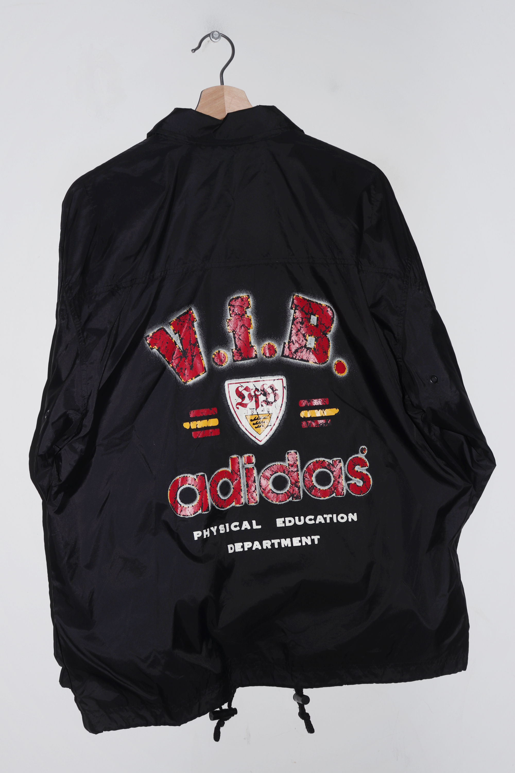 Vintage 90s Adidas VfB Stuttgart Football Training Coach Jacket (Rare) (M-L)