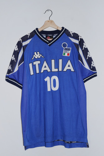 2000 Kappaイタリア代表DEL PIERO 10番 DEL PIERO #10 Juventus 1999 2000 Kappa Home Jersey Official