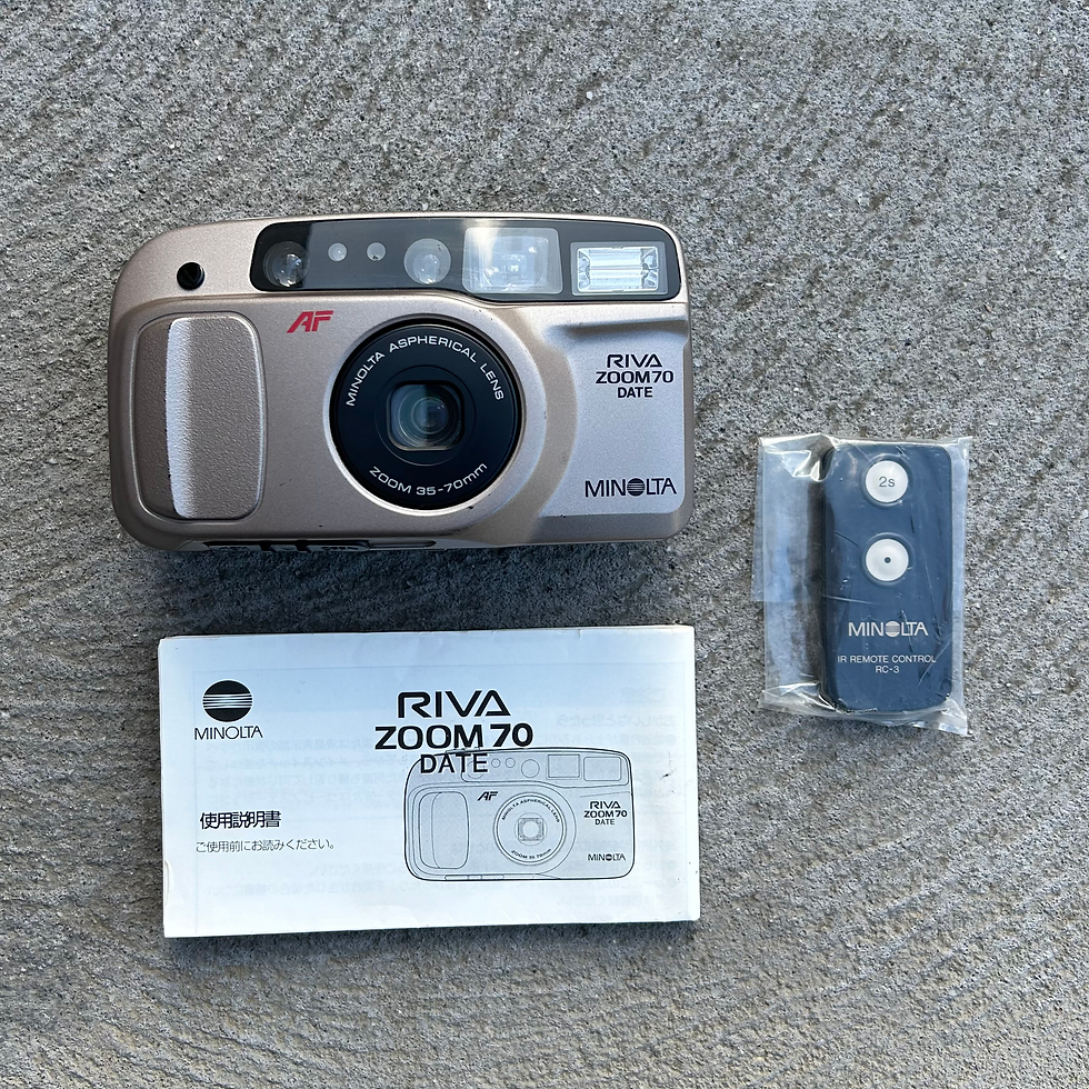 Vintage Minolta Riva Zoom 70 35mm Film Camera