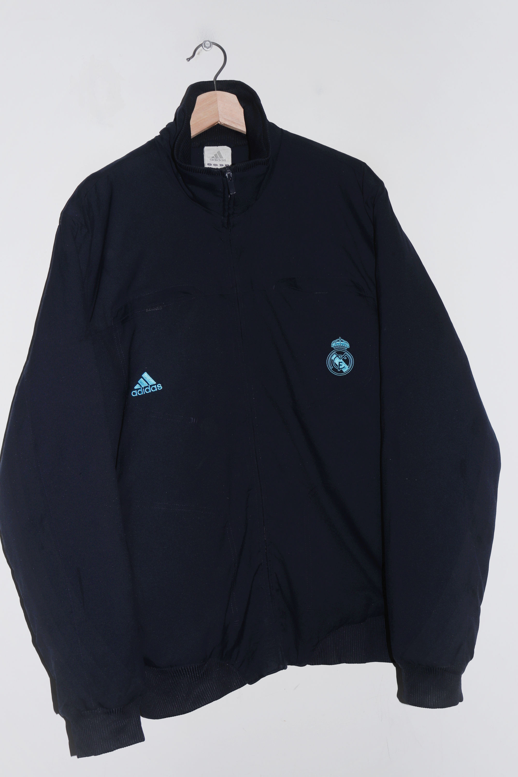 2008-09 Adidas Real Madrid Football Thick Padded Outerwear Jacket (L-XL)