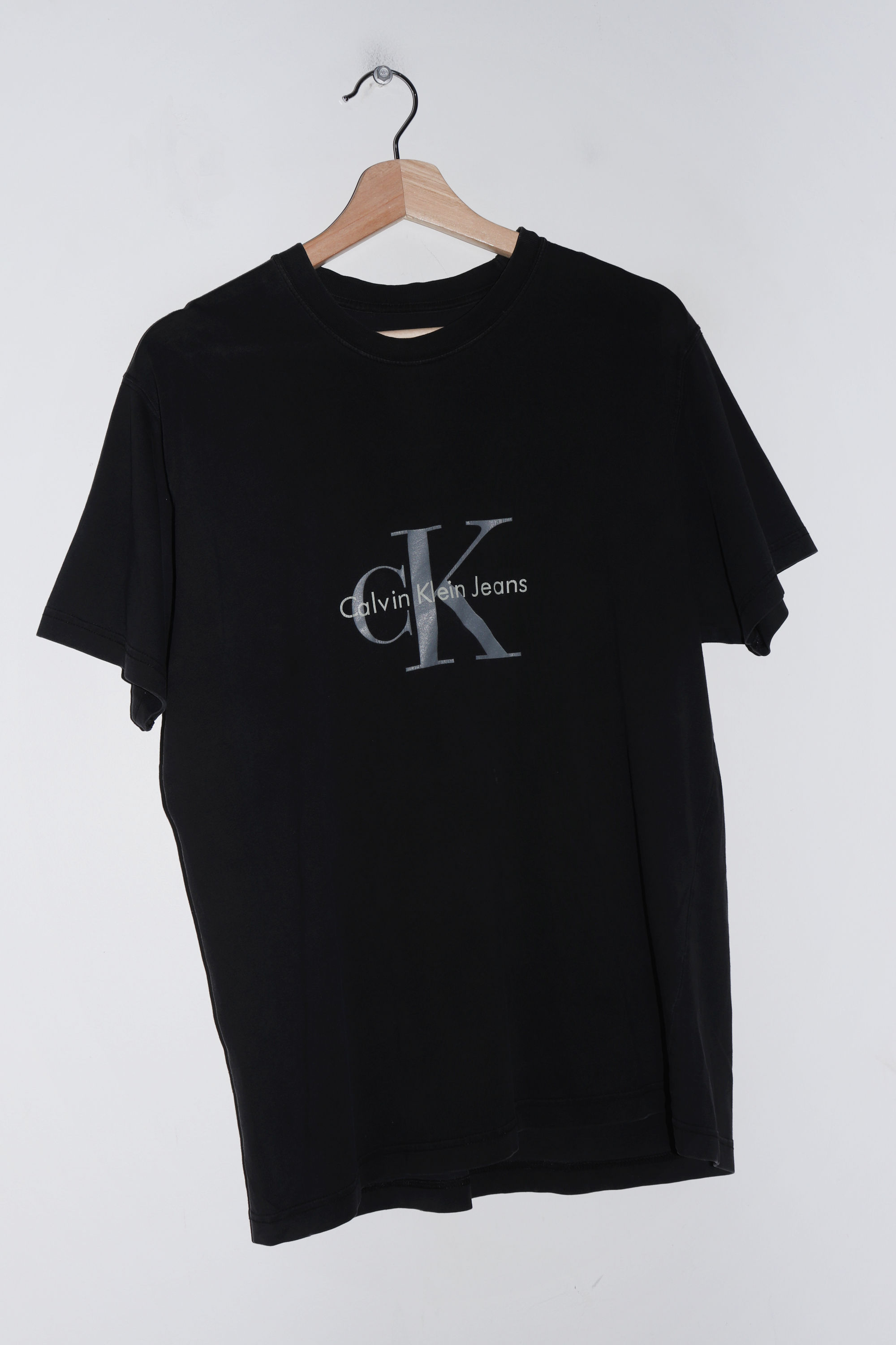 Calvin Klein Jeans Faded Black Graphic Tee (M)