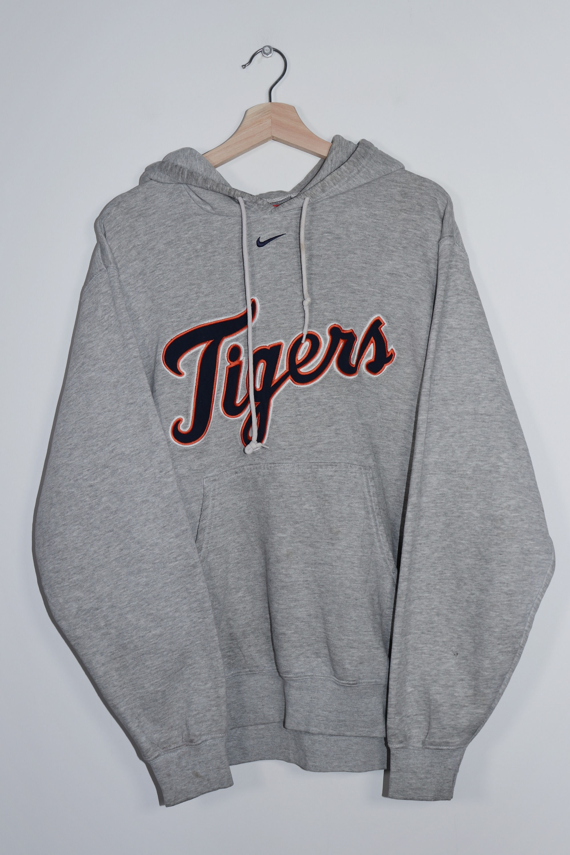 Vintage Nike Detroit Tigers Embroidered Centre Swoosh Hoodie (Rare) (L)