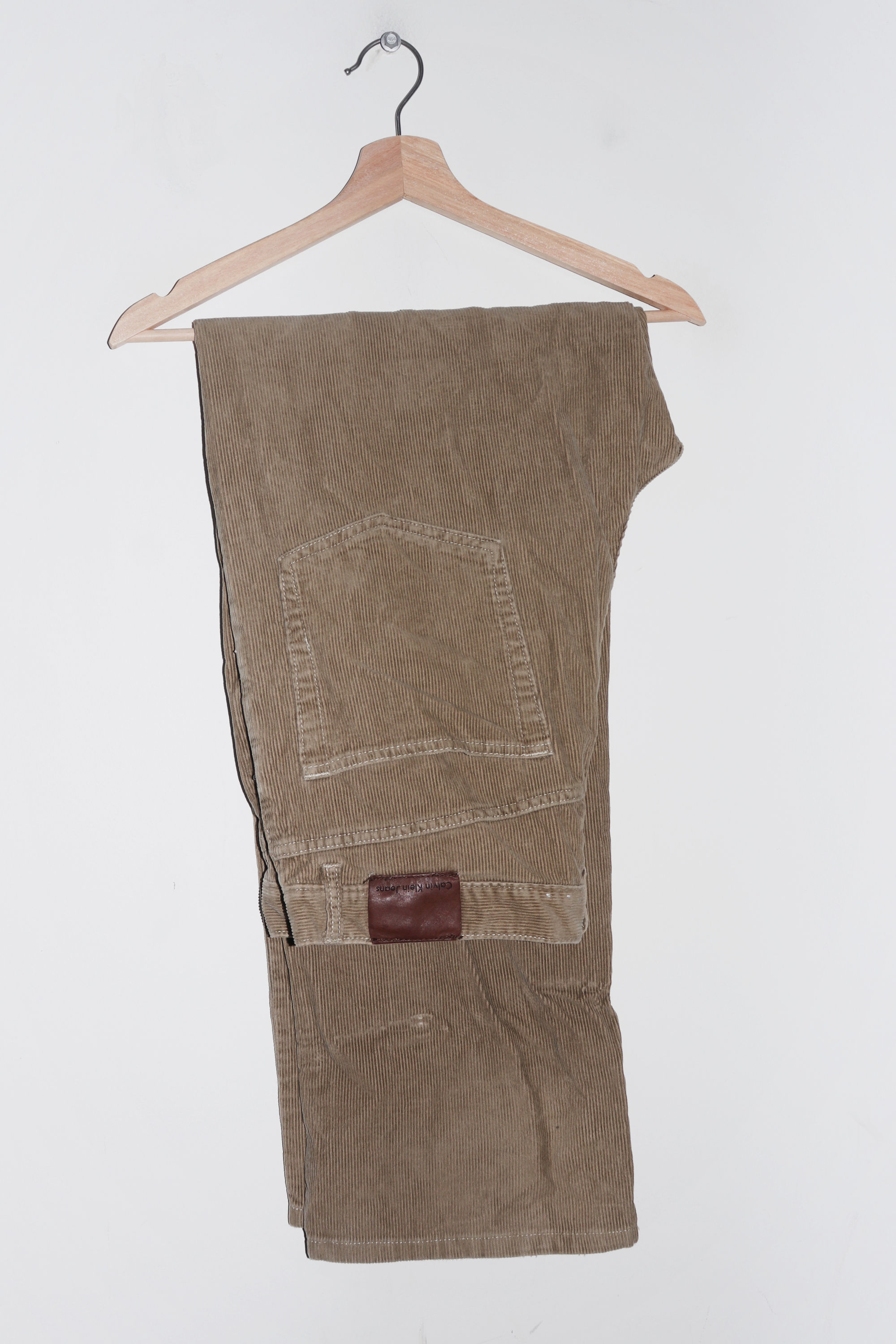 Calvin Klein Jeans Cream Corduroy Baggy Pants (34-36)