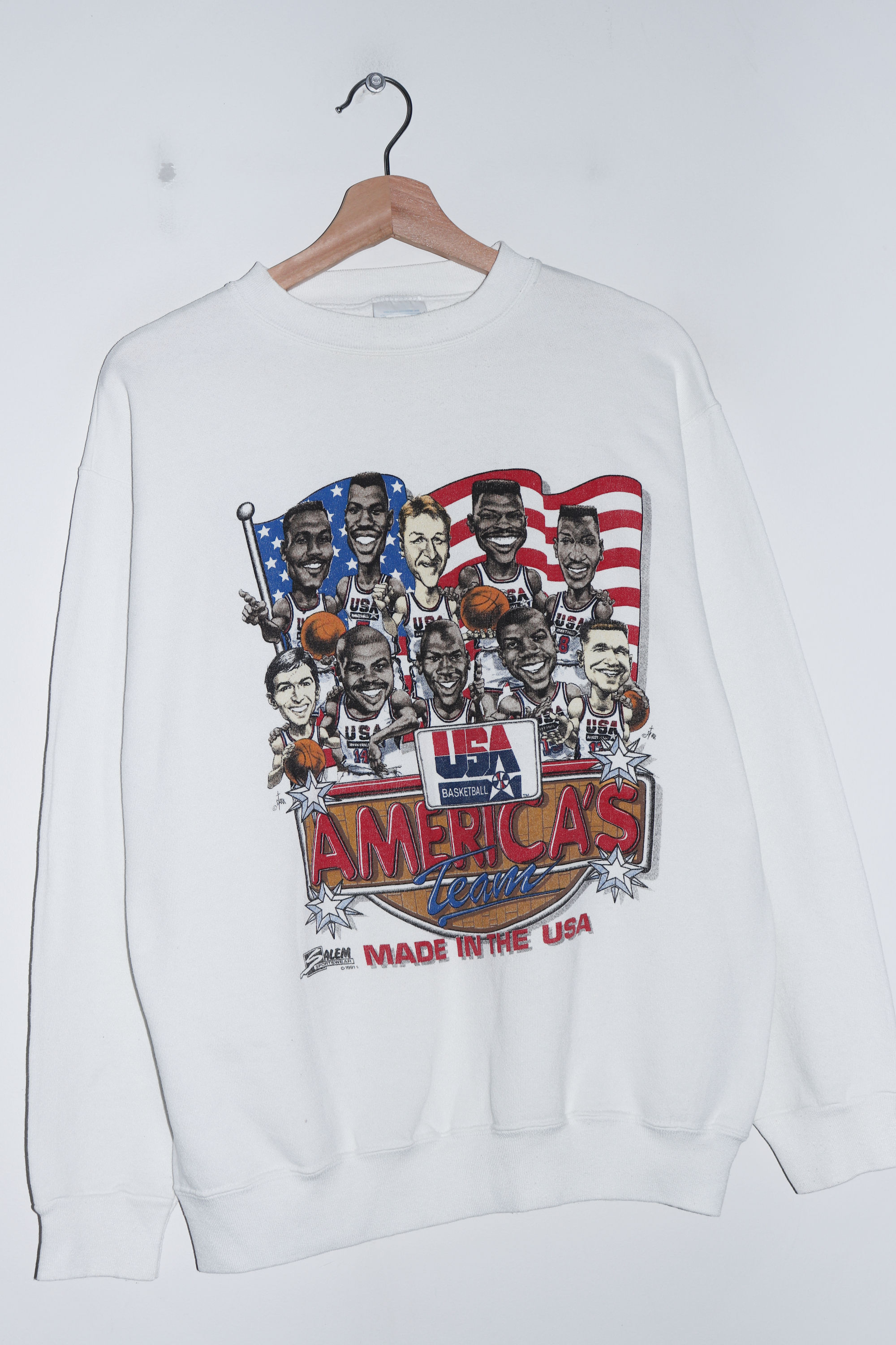Vintage 1992 Team USA Basketball Double Sided Graphic Sweatshirt (Rare) (L)