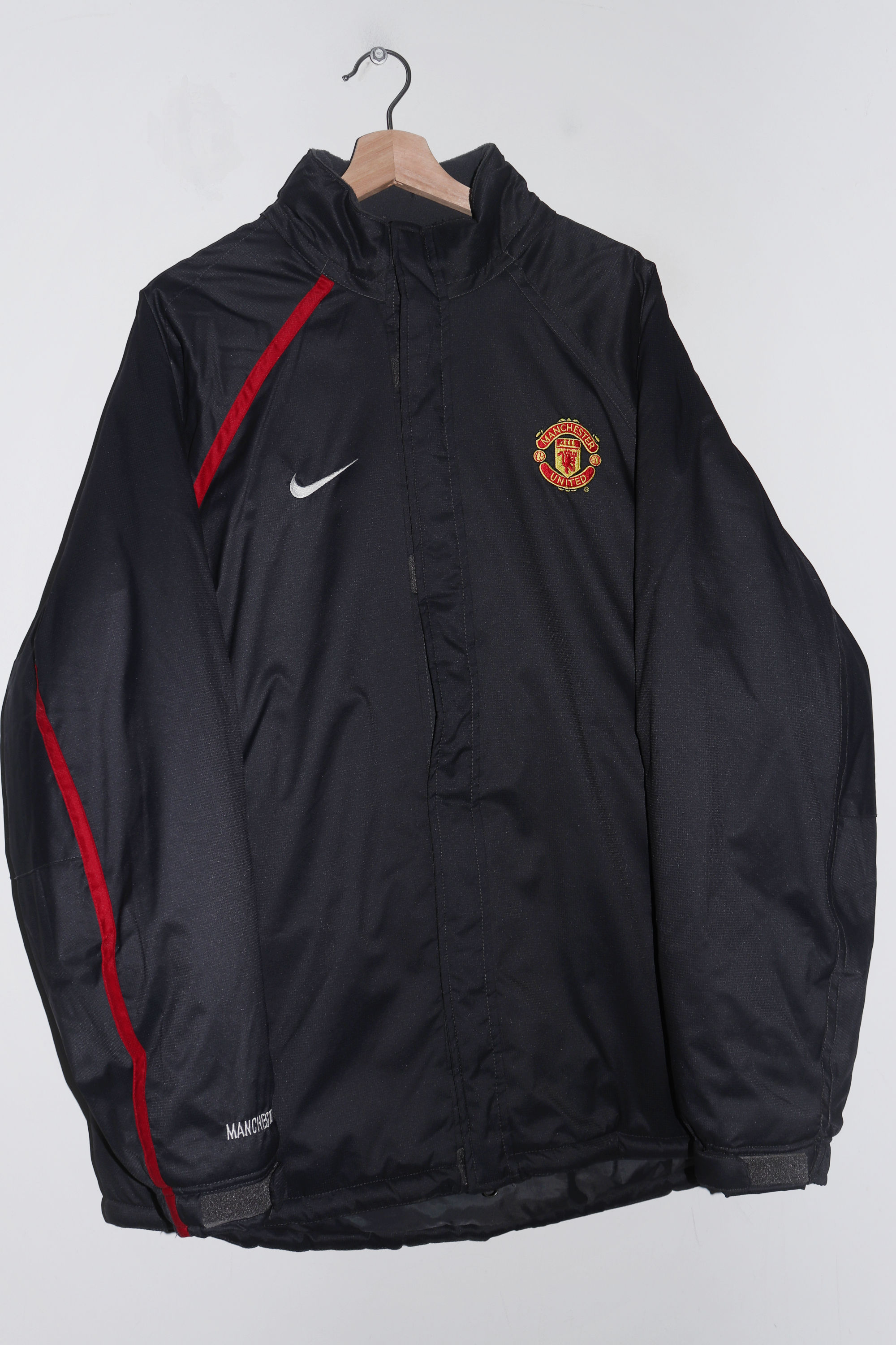Vintage 2000s Nike Manchester United Football Thick Padded Training Jacket (XL)