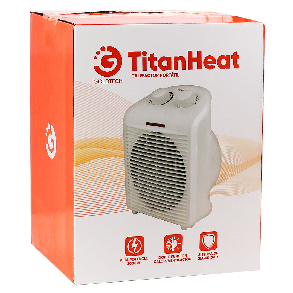 Miniatura: CALEFACTOR GOLDTECH TITANHEAT 2000W 220V