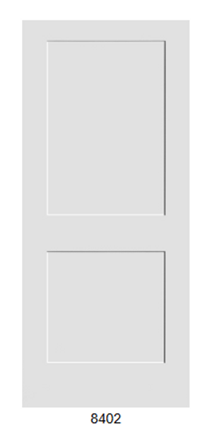 3 – 34” (8402) 2-panel solid shaker slabs (Primed White)