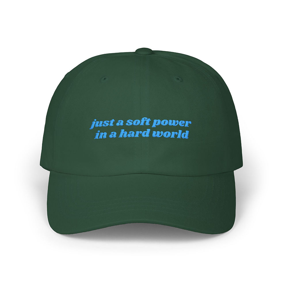 Thumbnail: "Soft Power” Embroidered Dad Cap