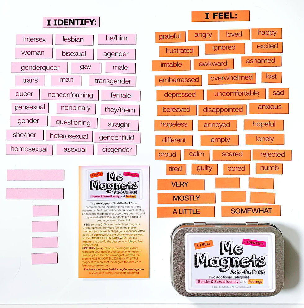 Thumbnail: Me Magnets Add-On Pack: Gender & Sexual Identity and Feelings