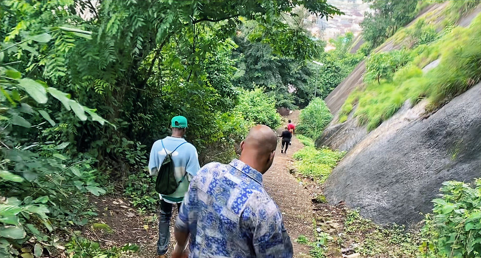 Going back down the hill