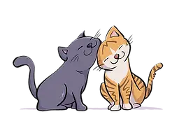 Cute cats illustrated by Maple Lam