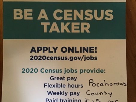 US Census Paid Help Needed in Pocahontas County
