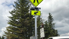 New Crosswalk Warning Sign Installed!