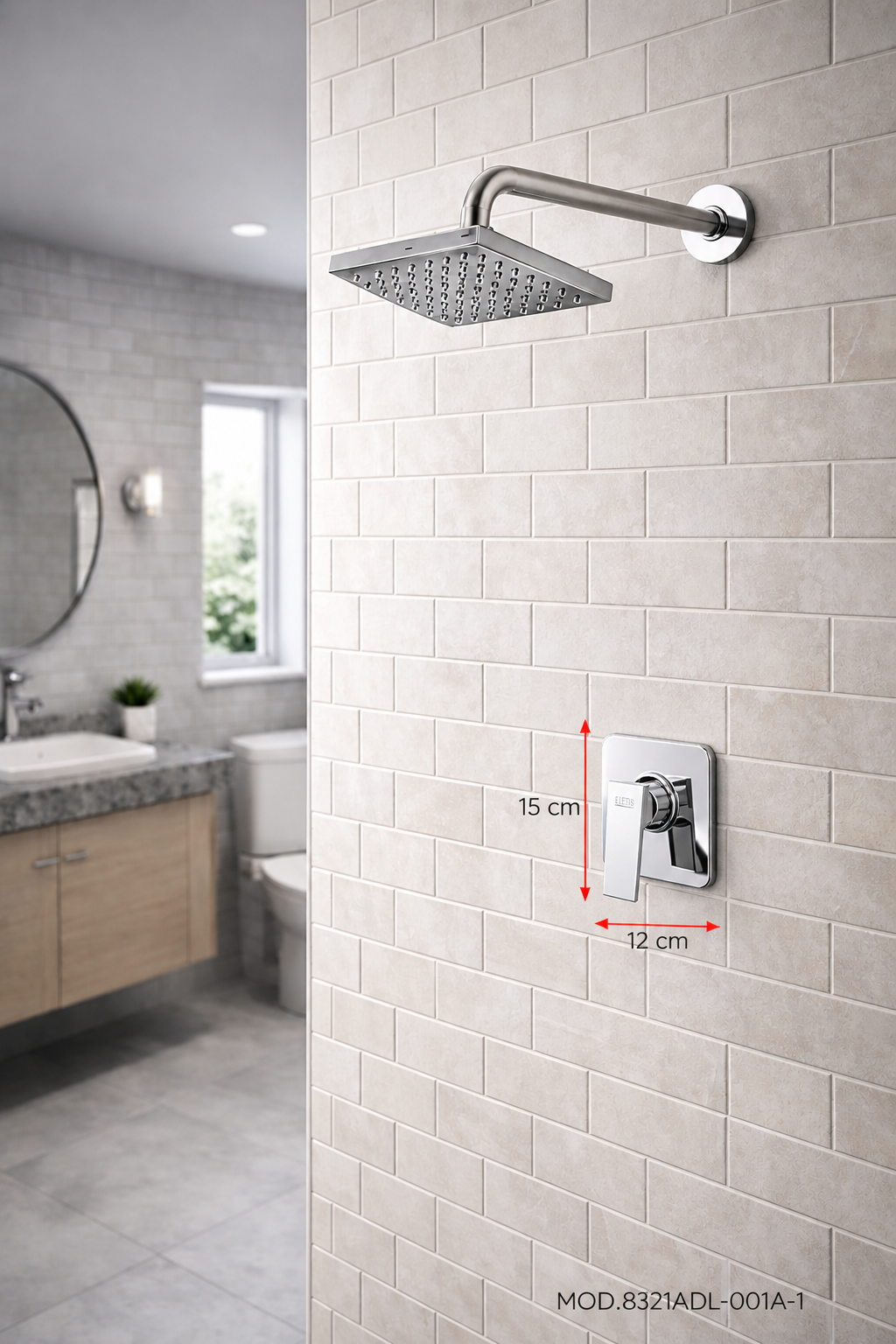 Monomando Shower Silver