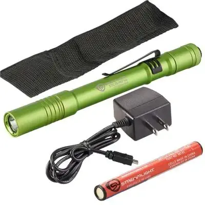 Streamlight Stylus Pro USB LED 350 Lumen Penlight w/ 120V AC Charger- Lime Green