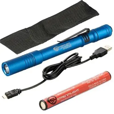 Streamlight Stylus Pro USB LED 350 Lumen Penlight with USB Charge Cord - Blue