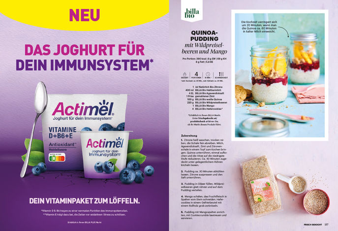 FRISCH GEKOCHT Nachhaltigkeit: BILLA BIO