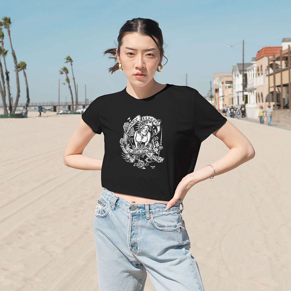 Thumbnail: Cropped Tee with Art by JD Wilkes