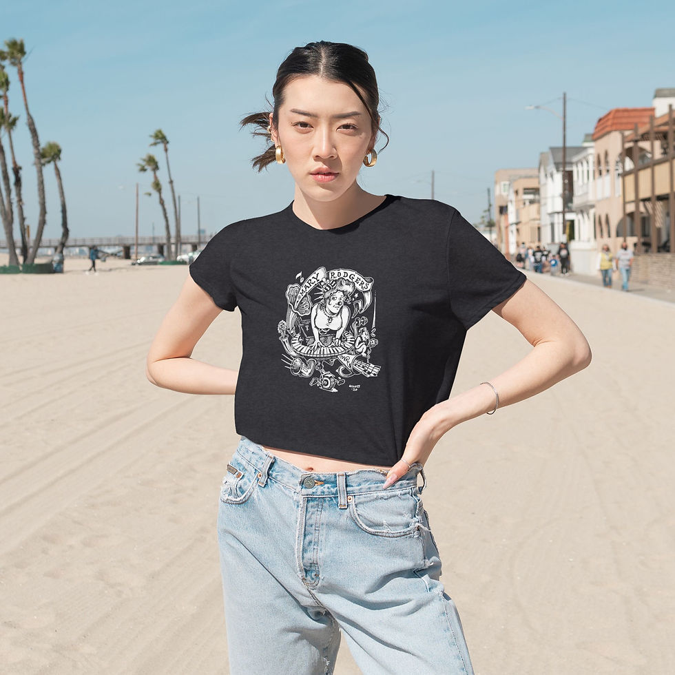 Thumbnail: Cropped Tee with Art by JD Wilkes