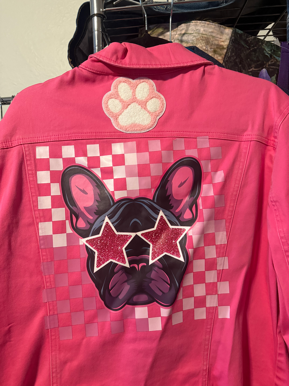 Thumbnail: Hot Pink Women’s French Bulldog Jacket 