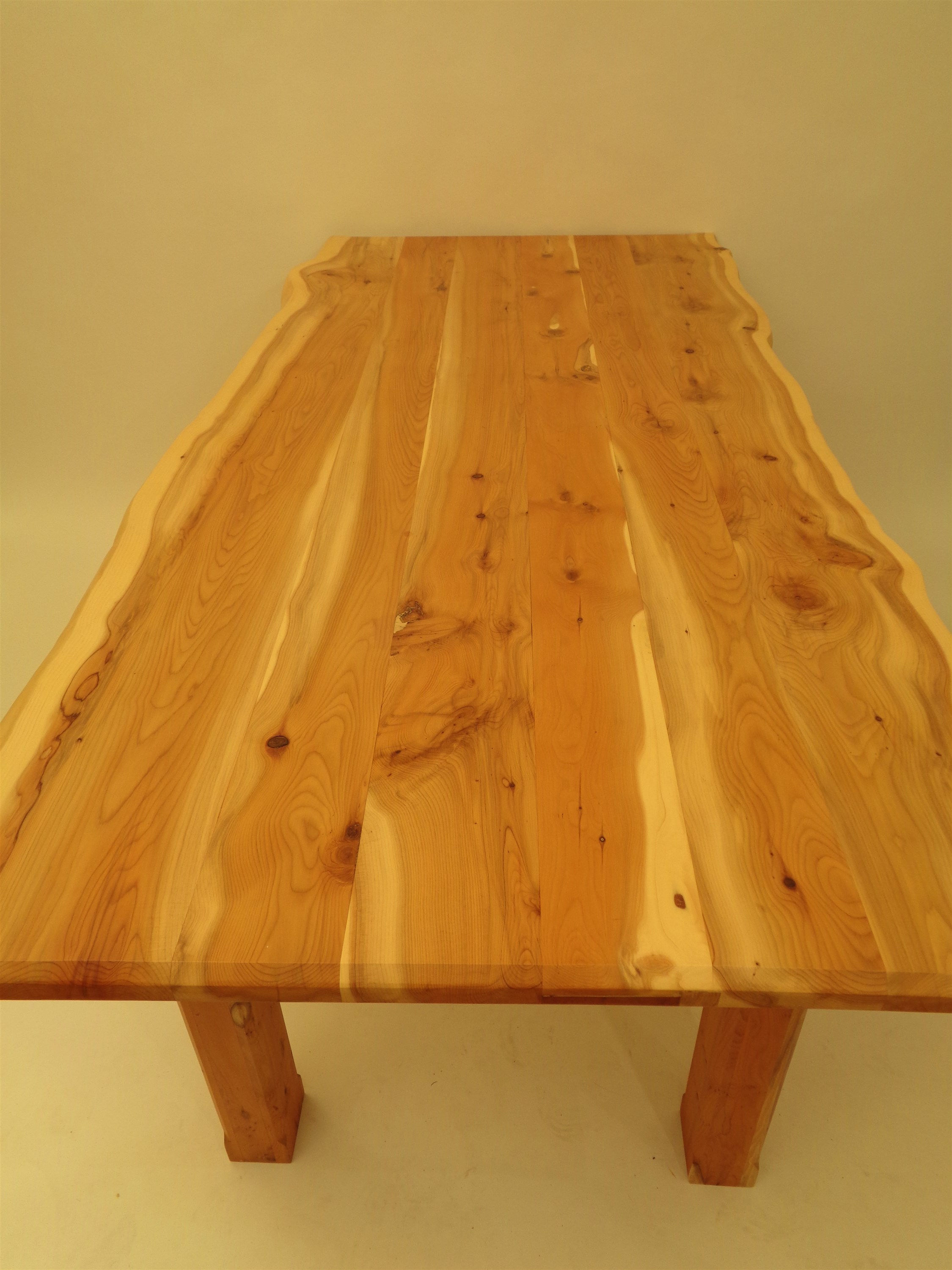 yew wood dining table