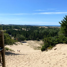 Sand dunes at Ludington State Park