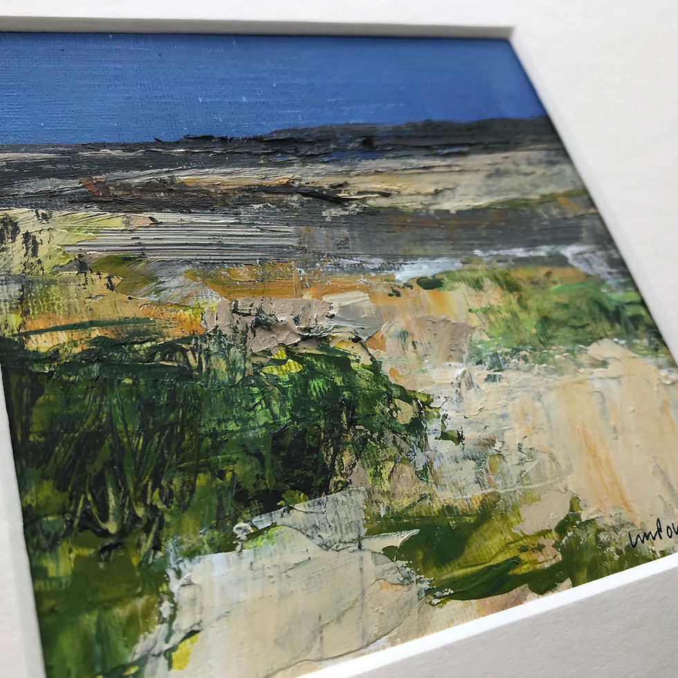 Thumbnail: Low tide - miniature seascape painting