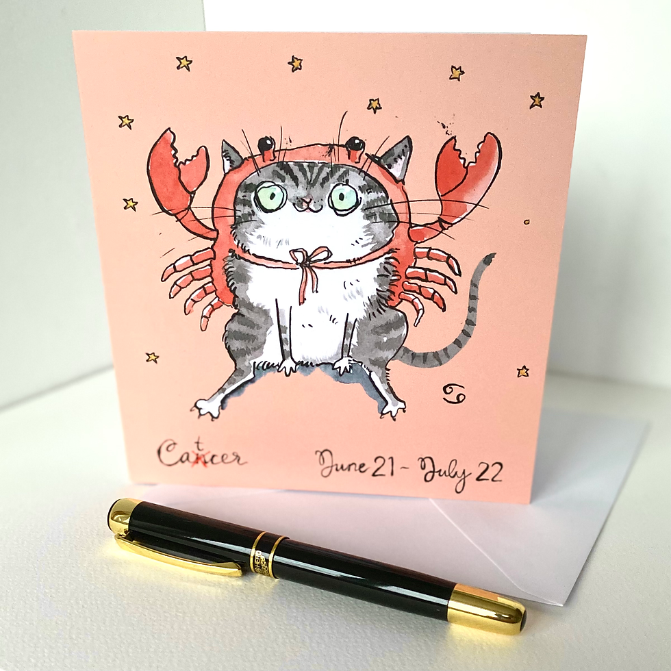 Thumbnail: Cancer Cat - Zodiac Cat card