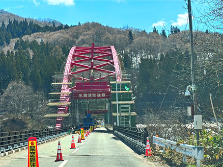 【嬉しいお知らせ】ダム道路(中津川橋)の仮設工事が予定より早く終了します♪