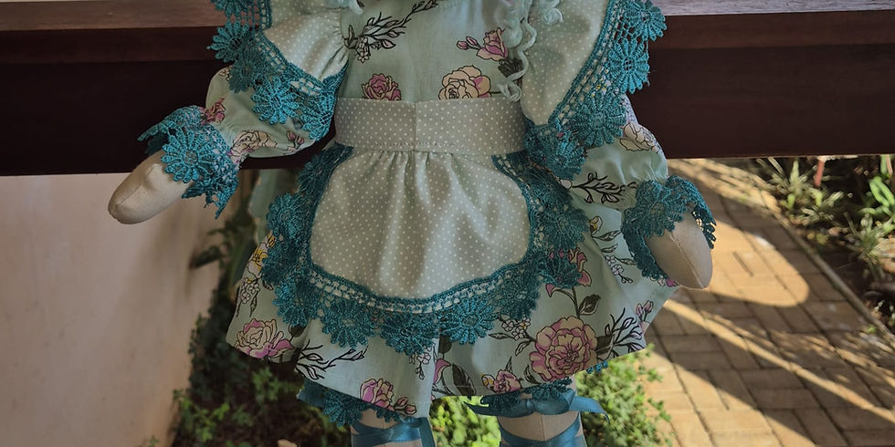Aventalzinho da Boneca Tuchy Marry: O Detalhe que Vai Transformar Suas Bonecas de Pano em Obras de Arte!