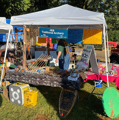 Booth at Steam and Antique tractor show in Lynden Washington